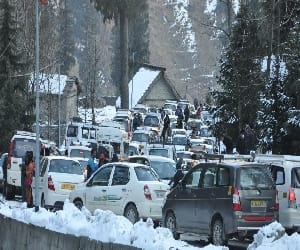TRaffic jam in Manali